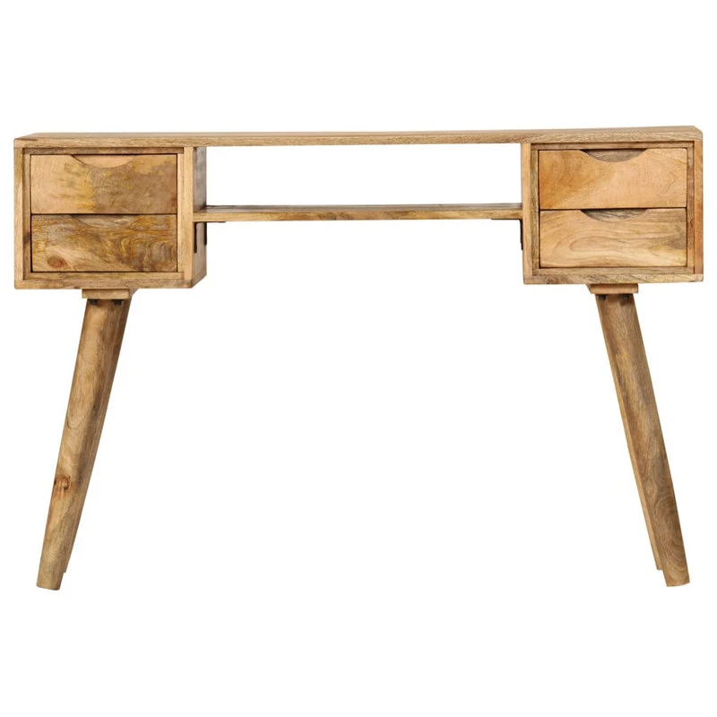 Vida XL International B.V. VidaXL Solid Wood Mango Writing Desk 45.3" Computer Table School Office Study 4 Vida XL International B.V. VidaXL Solid Wood Mango Writing Desk 45.3" Computer Table School Office Study - Image 2
