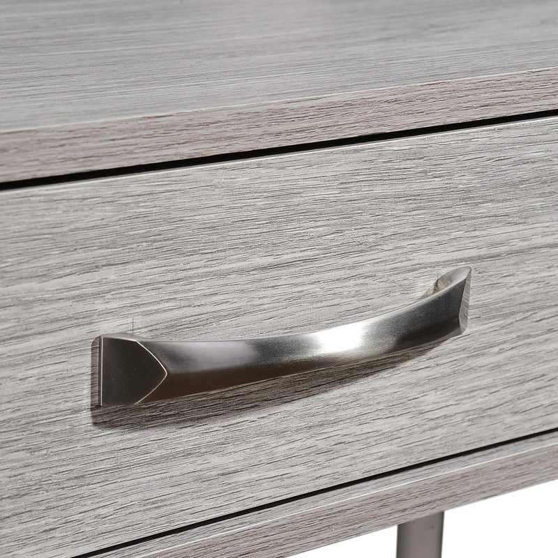 GDFStudio GDF Studio Belinda Mid Century Modern Finished Fiberboard Home Office Desk, Gray 8 GDFStudio GDF Studio Belinda Mid Century Modern Finished Fiberboard Home Office Desk, Gray - Image 6