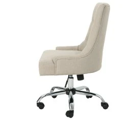 GDFStudio GDF Studio Bagnold Home Office Fabric Desk Chair, Wheat/Chrome -Boraam Industries Shop 5641e3a601e654ca 5239 w800 h800 b1 p0