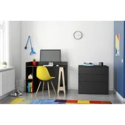 Nexera 608606 Atypik 3Drawer Storage And Filing Cabinet Black -Boraam Industries Shop 571111700fb75bcd 5046 w800 h800 b0 p0