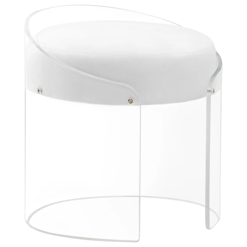 Progressive Furniture A La Carte Acrylic Stool, Clear 3 Progressive Furniture A La Carte Acrylic Stool, Clear