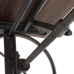 Rustic Deco Millworks Vintage Industrial Tilt Crank Drafting Desk - Provincial Finish -Boraam Industries Shop 5771d5c201b43771 2054 w800 h800 b0 p0