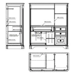 Beaumont Lane Computer Cabinet In Clear Cherry -Boraam Industries Shop 57d13d1a0be3348f 7697 w800 h800 b1 p0