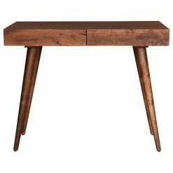 Oak Idea Pratt Office Desk, Dark Walnut