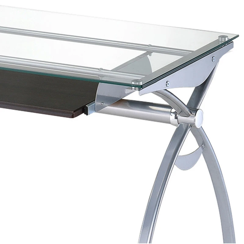 Rta Products- L Techni Mobili Glass-Top Computer Desk 9 Rta Products- L Techni Mobili Glass-Top Computer Desk - Image 7