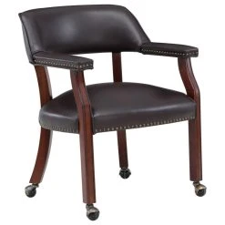 Comfort Pointe Cavett Caster Game Chair, Brown -Boraam Industries Shop 58b1c5130fda35d6 7890 w800 h800 b1 p0