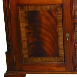 EuroLuxHome Sideboard Flame Mahogany Banded Inlay English Bracket Feet File