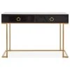 Belleze Home Office 2-Drawer Desk/Vanity Table, Wood And Metal, Black -Boraam Industries Shop 59c1c3ea0f1551e0 0046 w800 h800 b1 p0