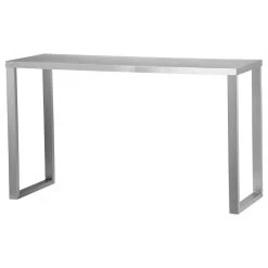 Pangea Home Century Console Brushed Metal