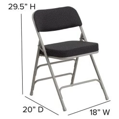 Flash Furniture Hercules Series Premium Black Pin-Dot Fabric Metal Folding Chair 9 Flash Furniture Hercules Series Premium Black Pin-Dot Fabric Metal Folding Chair -Boraam Industries Shop 5b41c5d503d29d7d 5480 w800 h800 b1 p0