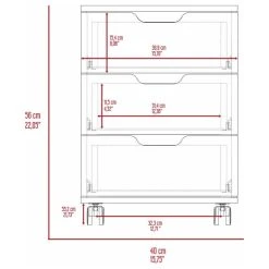 FM FURNITURE Lyon Mobile 3 Drawer Filing Cabinet With All Metal Hardware, And 3 Drawers, Blac -Boraam Industries Shop 5c0134f203515822 1880 w800 h800 b1 p0