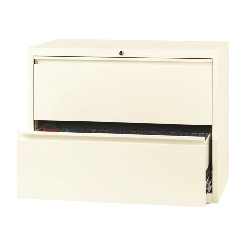 Hirsh Industries LLC Hirsh 36-in Wide HL10000 Series Metal 2 Drawer Lateral File Cabinet Off White 4 Hirsh Industries LLC Hirsh 36-in Wide HL10000 Series Metal 2 Drawer Lateral File Cabinet Off White - Image 2