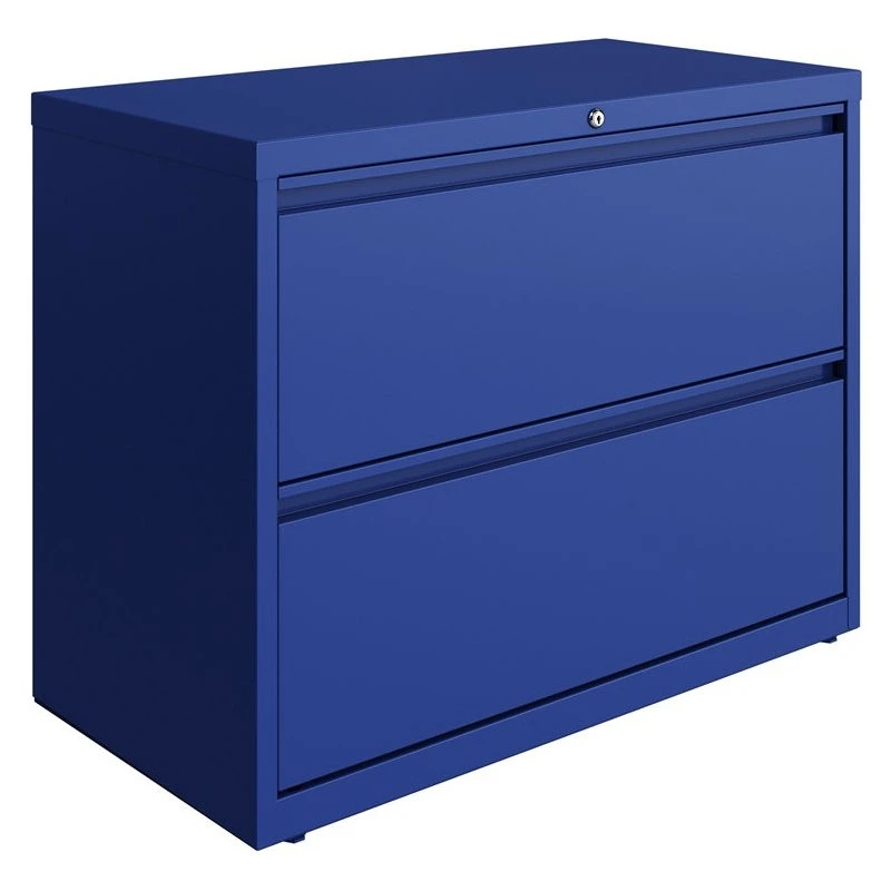 Hirsh Industries LLC Hirsh 36-in Wide HL10000 Series 2 Drawer Metal Lateral File Cabinet Classic Blue 3 Hirsh Industries LLC Hirsh 36-in Wide HL10000 Series 2 Drawer Metal Lateral File Cabinet Classic Blue