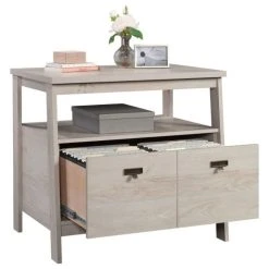 Sauder Trestle Engineered Wood Lateral File Cabinet In Chalked Chestnut Finish -Boraam Industries Shop 5dc1520801286f09 3803 w800 h800 b1 p0