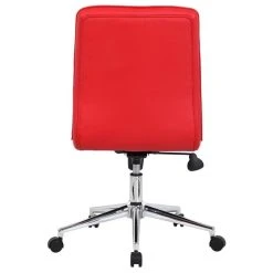 Boss Office Products Boss Office Modern Faux Leather Tufted Ergonomic Office Swivel Chair In Red -Boraam Industries Shop 5dd134520f9a49a6 5684 w800 h800 b1 p0