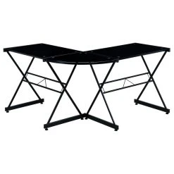 Rta Products- L Techni Mobili L-Shaped Glass Computer Desk, Black -Boraam Industries Shop 5e81819100c274ae 0445 w800 h800 b1 p0