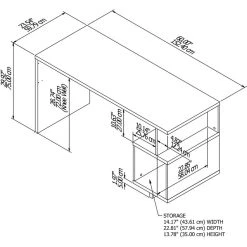 Kathy Ireland Home By Bush Furniture Madison Avenue 60W Writing Desk With Storage In Modern Walnut - Engineered Wood 14 Kathy Ireland Home By Bush Furniture Madison Avenue 60W Writing Desk With Storage In Modern Walnut - Engineered Wood -Boraam Industries Shop 5f914d710e7b915e 7277 w800 h800 b1 p0