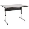 Offex Adapta Home Office Height Adjustable 48" Desk, Black/Spatter Gray -Boraam Industries Shop 5fb1003c09c653f2 7759 w800 h800 b1 p0