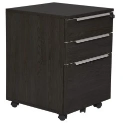 Decor Love Modern Mobile Filing Cabinet, Soft Closing Drawers With Central Locking System