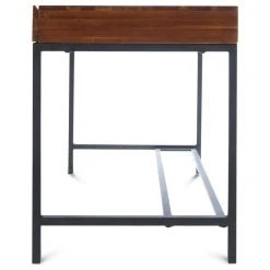 GDFStudio GDF Studio Elrod Dark Oak Acacia Wood Storage Desk With Rustic Metal Iron Accent -Boraam Industries Shop 6031559b0f9316a8 8564 w800 h800 b1 p0