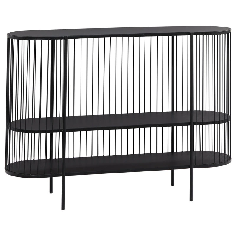 Brimfield & May Contemporary Black Metal Console Table 16422 3 Brimfield & May Contemporary Black Metal Console Table 16422