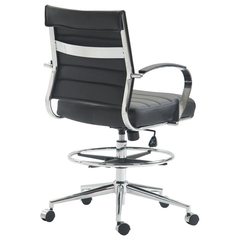 Poly & Bark Poly And Bark Tremaine Drafting Chair, Black 6 Poly & Bark Poly And Bark Tremaine Drafting Chair, Black - Image 4