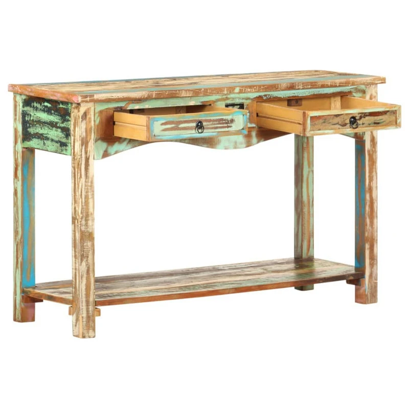 Vida XL International B.V. VidaXL Console Table 47.2" Solid Reclaimed Wood Side Hall Stand Storage Home 5 Vida XL International B.V. VidaXL Console Table 47.2" Solid Reclaimed Wood Side Hall Stand Storage Home - Image 3