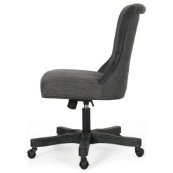 GDFStudio Andrea Contemporary Upholstered Roll Back Swivel Office Chair, Charcoal/Weathere -Boraam Industries Shop 61b1c8b100a76037 5980 w800 h800 b1 p0
