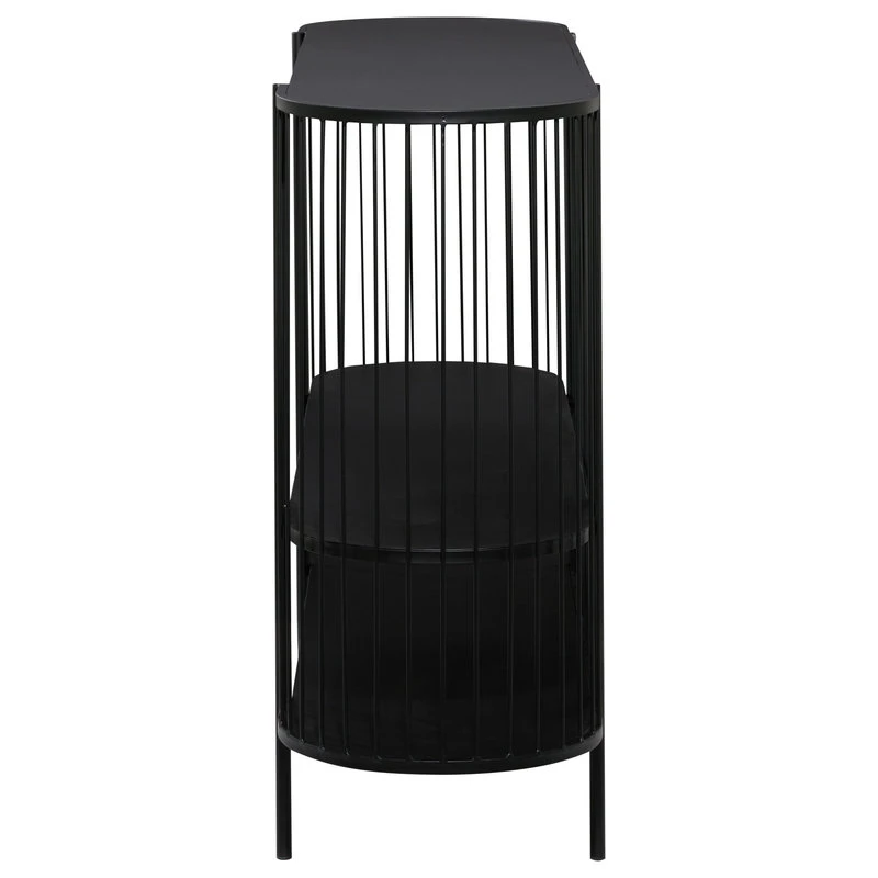 Brimfield & May Contemporary Black Metal Console Table 16422 11 Brimfield & May Contemporary Black Metal Console Table 16422 - Image 9
