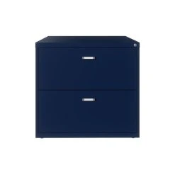 Hirsh Industries LLC Hirsh Home Office Style Lateral Metal File Cabinet 30 In. Wide 2 Drawer - Navy