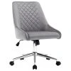 Duhome Elegant Lifestyle Diamond Stitched Swivel Velvet Task Chair, Grey & Silver Base -Boraam Industries Shop 6661cb61009e1b12 5308 w800 h800 b1 p0