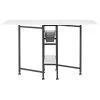 Studio Designs Sew Ready Cutting Table With Baskets 36" Fixed Height In Charcoal, White