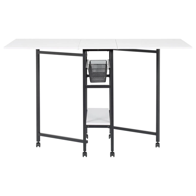 Studio Designs Sew Ready Cutting Table With Baskets 36" Fixed Height In Charcoal, White 3 Studio Designs Sew Ready Cutting Table With Baskets 36" Fixed Height In Charcoal, White