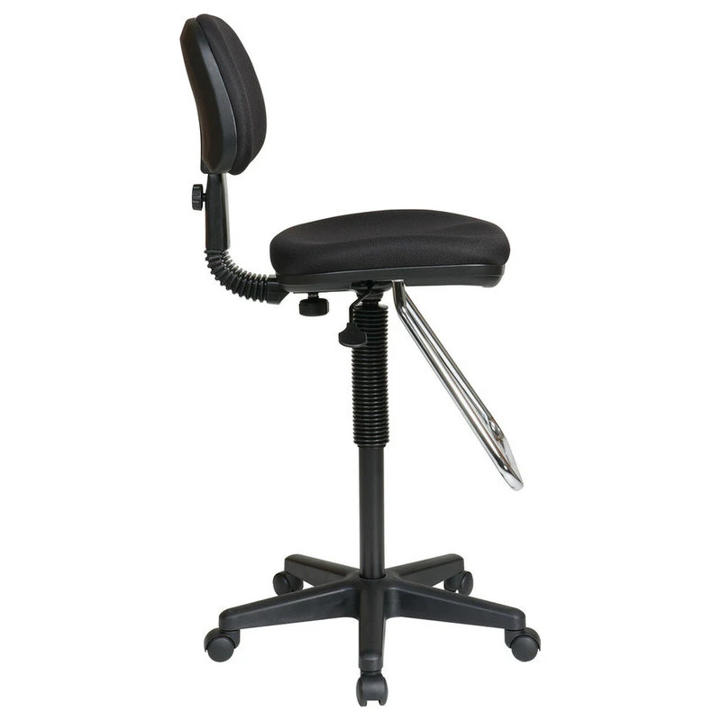 Office Star Products Economical Chair With Chrome Teardrop Footrest 4 Office Star Products Economical Chair With Chrome Teardrop Footrest - Image 2