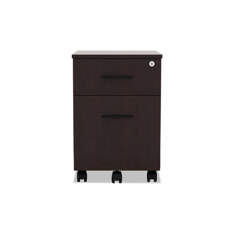 Alera™ Alera Valencia Series Mobile Box/File Pedestal, Mahogany 14 3/4"x19 1/8"x22 7/8" 4 Alera™ Alera Valencia Series Mobile Box/File Pedestal, Mahogany 14 3/4"x19 1/8"x22 7/8" - Image 2