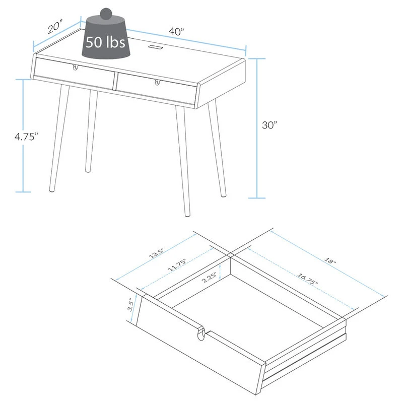 Yu Shan Co USA Ltd American Trails Freedom Desk , USB Ports, Made Of Solid American Oak 7 Yu Shan Co USA Ltd American Trails Freedom Desk , USB Ports, Made Of Solid American Oak - Image 5