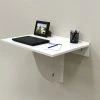 InPlace 30in Collapsible Wall Mounted Desk Shelf White -Boraam Industries Shop 6a21dad6007879e8 2464 w800 h800 b0 p0