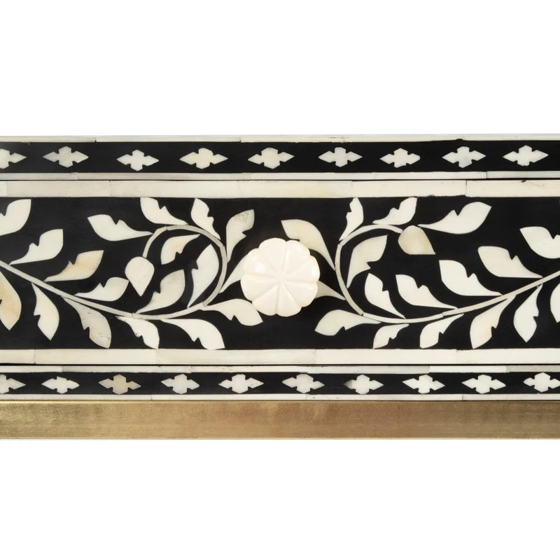 Butler Specialty Company Butler Perilla Black And White Bone Inlay Writing Desk 6 Butler Specialty Company Butler Perilla Black And White Bone Inlay Writing Desk - Image 4