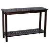 DTY Outdoor Living Longs Peak Eucalyptus Console Table, Espresso -Boraam Industries Shop 6a7155cb0c424052 5306 w800 h800 b1 p0