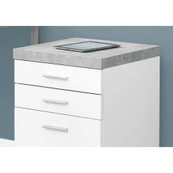 Offex Contemporary Multi-Functional 3 Drawer Filing Cabinet White/Black/Grey 8 Offex Contemporary Multi-Functional 3 Drawer Filing Cabinet White/Black/Grey -Boraam Industries Shop 6a71c4420f3529a8 9726 w800 h800 b0 p0