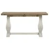 Martin Svensson Home Napa Solid Wood Flip Top Sofa Table White Stain And Natural