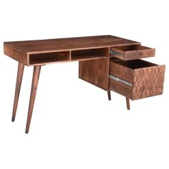 M Mod-Arte Honeycomb Office Desk With File Cabinet, Dark Walnut -Boraam Industries Shop 6b01fef200115589 6817 w800 h800 b1 p0