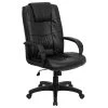 Flash Furniture Black Leather Executive Swivel Office Chair GO-5301B-BK-LEA-GG -Boraam Industries Shop 6bd1c4eb0da3b954 9066 w800 h800 b1 p0