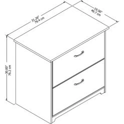 Home Square 2 Drawer Lateral Wood Filing Cabinet Set In White (Set Of 2) -Boraam Industries Shop 6c01787301cbf6d9 9045 w800 h800 b1 p0