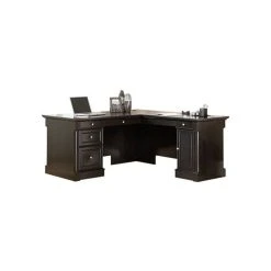 Sauder Palladia Contemporary Wood L-Shape Computer Desk In Oak