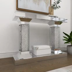 Brimfield & May Glam Silver Wood Console Table 87217 26 Brimfield & May Glam Silver Wood Console Table 87217 -Boraam Industries Shop 6d31d850019ebd90 0394 w800 h800 b0 p0