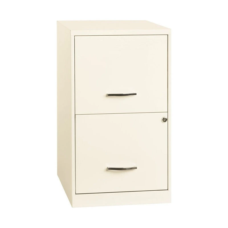 Hirsh Industries LLC Space Solutions 18in 2 Drawer Metal File Cabinet Pearl White 4 Hirsh Industries LLC Space Solutions 18in 2 Drawer Metal File Cabinet Pearl White - Image 2