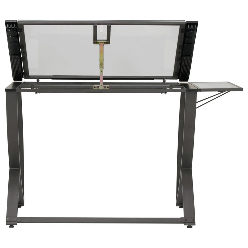 Studio Designs Luxe Drawing, Drafting, Craft Table, Drawer/Folding Side Shelf, Pewter Gray 7 Studio Designs Luxe Drawing, Drafting, Craft Table, Drawer/Folding Side Shelf, Pewter Gray - Image 5