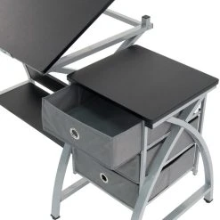 Studio Designs Comet Center With Stool, Silver And Black 11 Studio Designs Comet Center With Stool, Silver And Black -Boraam Industries Shop 6e618e430721154d 2119 w800 h800 b0 p0