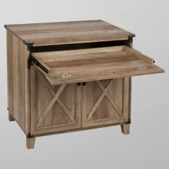 Saint Birch Cambridge Rustic Oak Laptop Credenza -Boraam Industries Shop 6ee1256f03438d25 1942 w800 h800 b0 p0